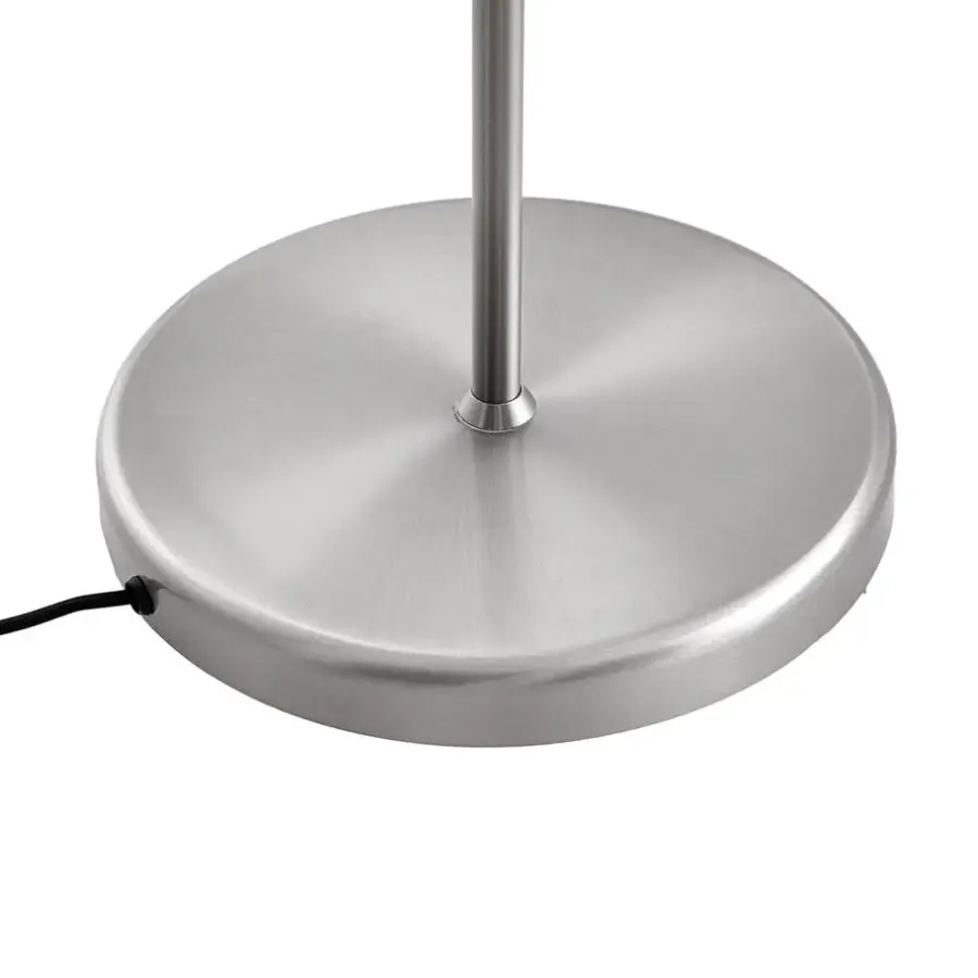 QAZQA vloerlampen ladas zilverkleurig e27