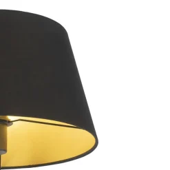 Staande Lampen-QAZQA vloerlampen ladas zwart e27