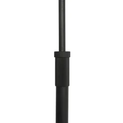 Staande Lampen-QAZQA vloerlampen ladas zwart e27