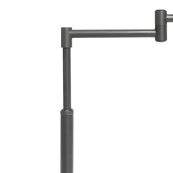 Staande Lampen-QAZQA vloerlampen ladas zwart e27