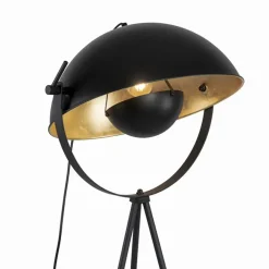 QAZQA vloerlampen magnax zwart e27