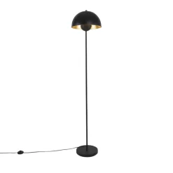 Staande Lampen-QAZQA vloerlampen magnax zwart e27