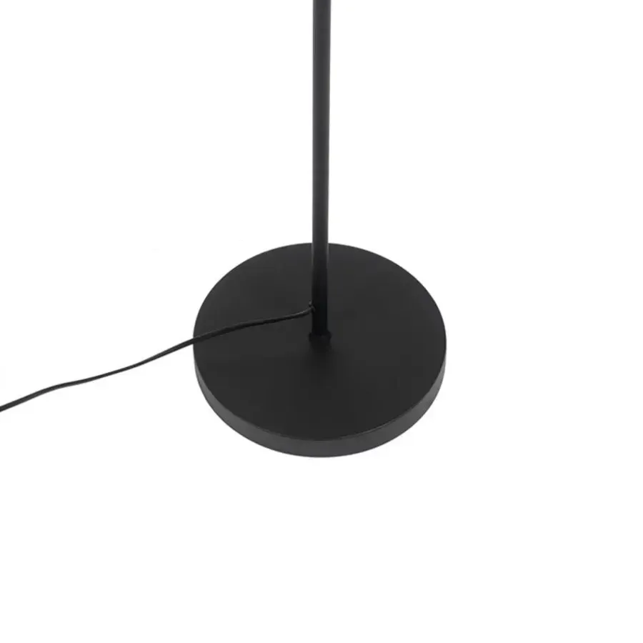 Staande Lampen-QAZQA vloerlampen magnax zwart e27