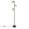 Staande Lampen-QAZQA vloerlampen mesh goudkleurig e14