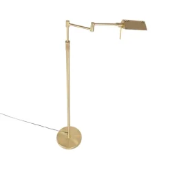 QAZQA vloerlampen notia goudkleurig geïntegreerde led