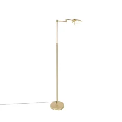 QAZQA vloerlampen notia goudkleurig geïntegreerde led
