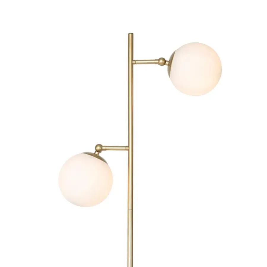 Staande Lampen-QAZQA vloerlampen pallon wit e14