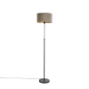 QAZQA vloerlampen parte fl taupe e27