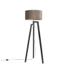 QAZQA vloerlampen puros taupe e27