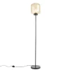 Staande Lampen-QAZQA vloerlampen qara beige e27
