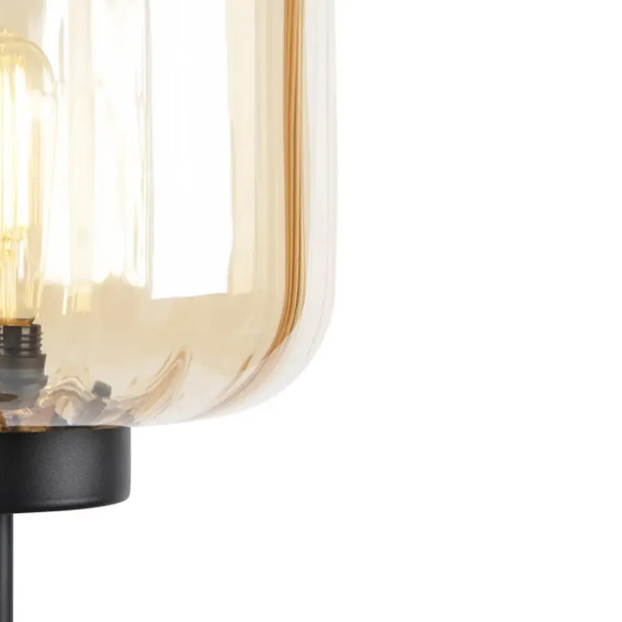 Staande Lampen-QAZQA vloerlampen qara beige e27