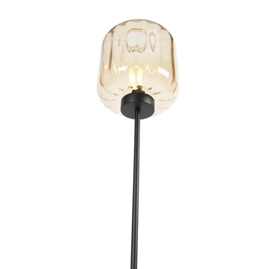 Staande Lampen-QAZQA vloerlampen qara beige e27