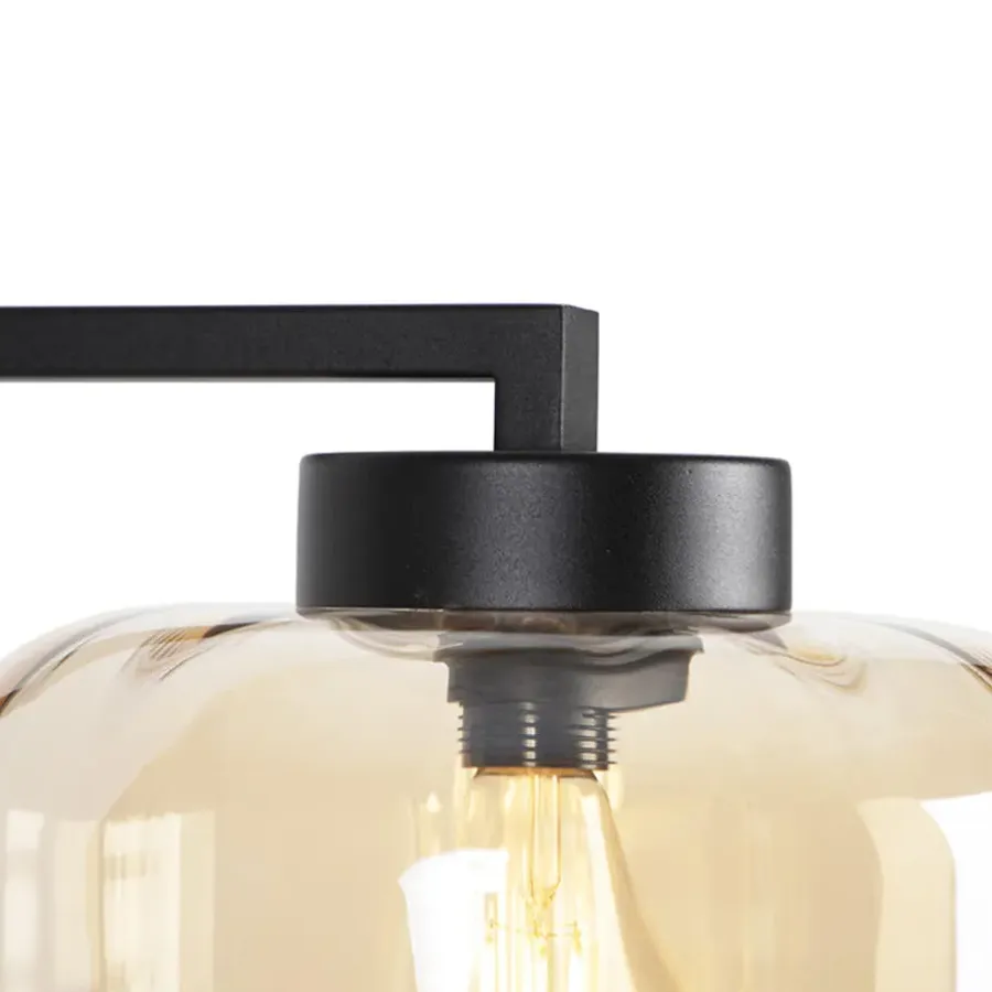Staande Lampen-QAZQA vloerlampen qara beige e27