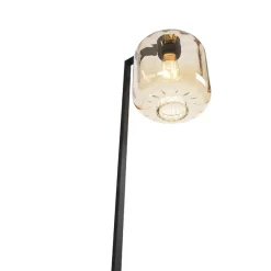 Staande Lampen-QAZQA vloerlampen qara beige e27