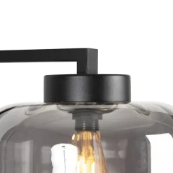 QAZQA vloerlampen qara zwart e27
