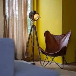 QAZQA vloerlampen radient bruin e27