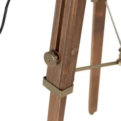 QAZQA vloerlampen radient bruin e27