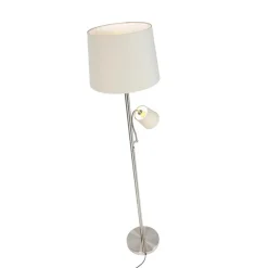 Staande Lampen-QAZQA vloerlampen retro grijs e27