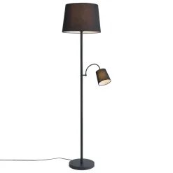 QAZQA vloerlampen retro wit e27