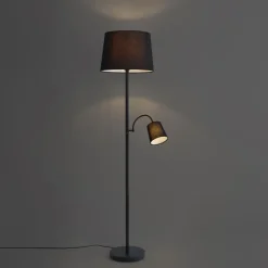 QAZQA vloerlampen retro wit e27
