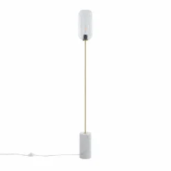 QAZQA vloerlampen rid goudkleurig e27