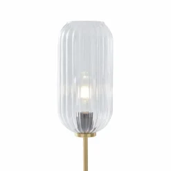 QAZQA vloerlampen rid goudkleurig e27