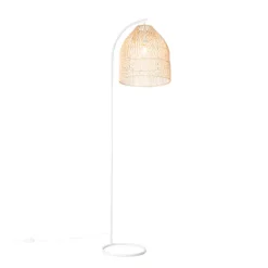 Staande Lampen-QAZQA vloerlampen sam wit e27