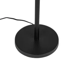 QAZQA vloerlampen simplo stof zwart e27