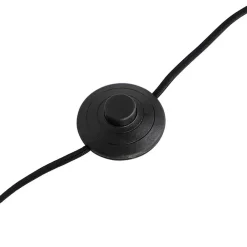 QAZQA vloerlampen simplo stof zwart e27