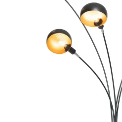 Staande Lampen-QAZQA vloerlampen sixties goudkleurig e14