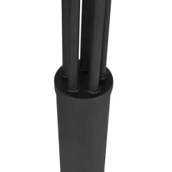 Staande Lampen-QAZQA vloerlampen sixties zwart e14