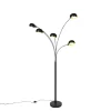 QAZQA vloerlampen sixties fl zwart e14