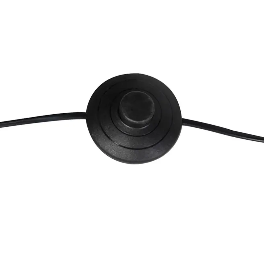 QAZQA vloerlampen sixties fl zwart e14