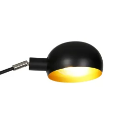 QAZQA vloerlampen sixties fl zwart e14