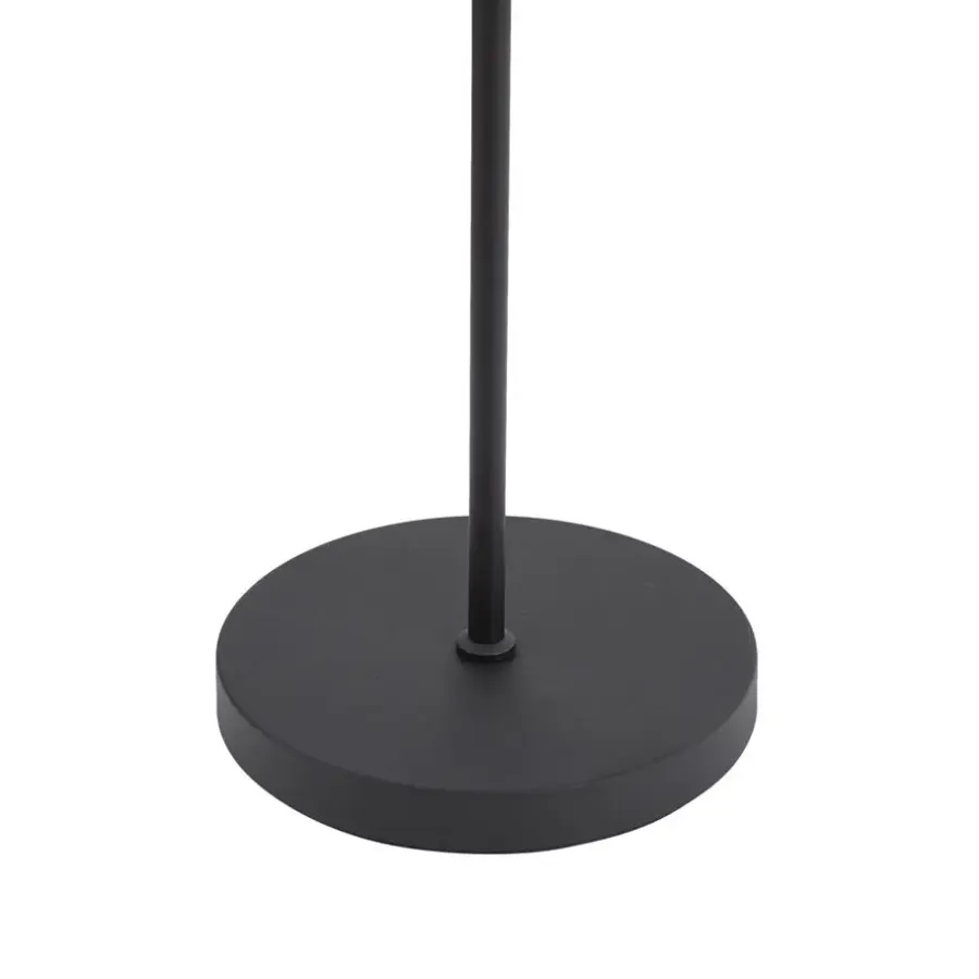 Staande Lampen-QAZQA vloerlampen statler zwart geïntegreerde led