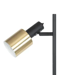 Staande Lampen-QAZQA vloerlampen stijn goudkleurig e27