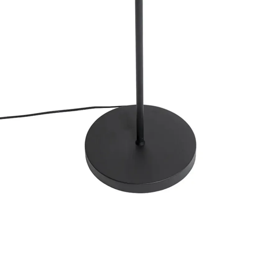 Staande Lampen-QAZQA vloerlampen stijn goudkleurig e27