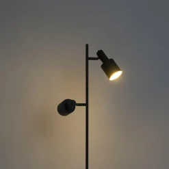 QAZQA vloerlampen stijn zwart e27