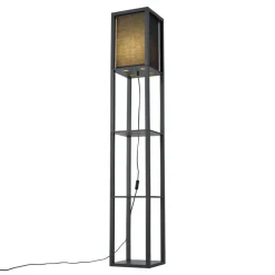 QAZQA vloerlampen stojan zwart e27