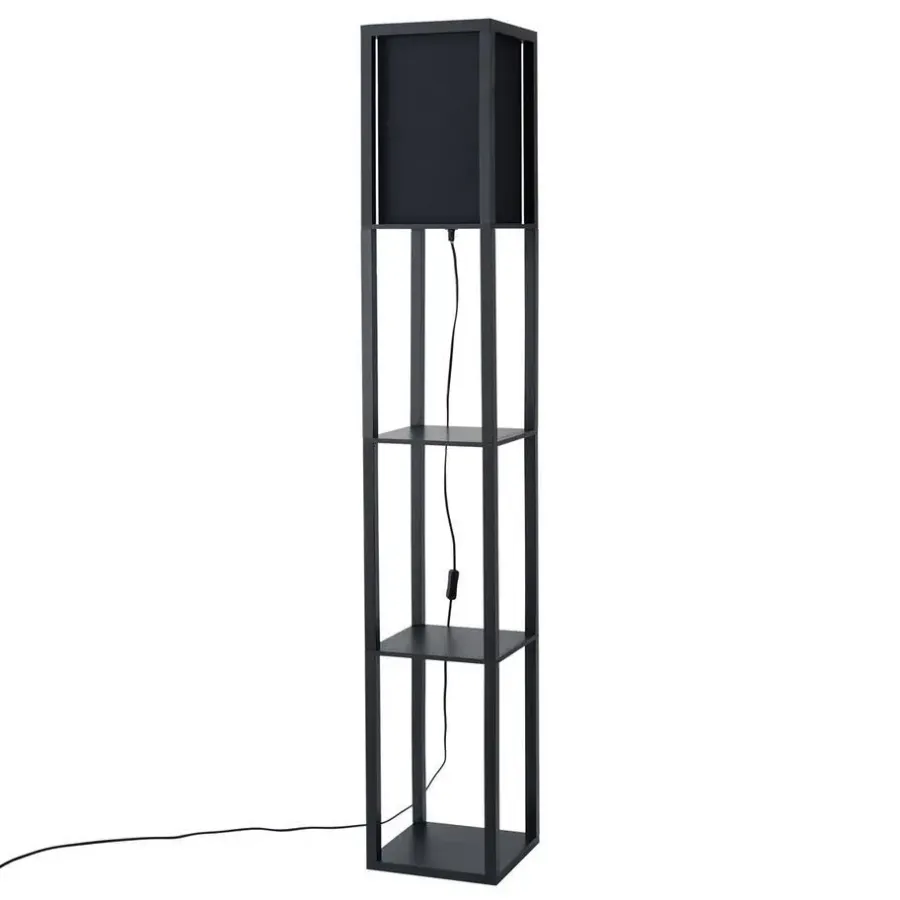 QAZQA vloerlampen stojan zwart e27