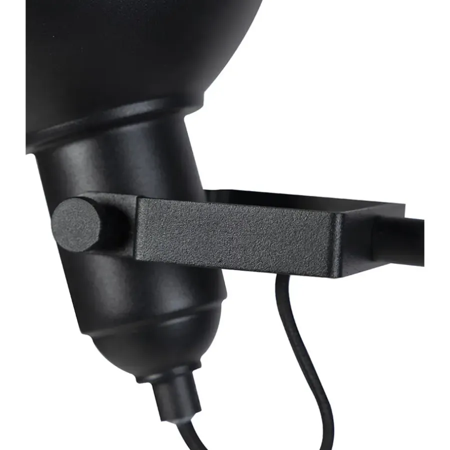 QAZQA vloerlampen tommy zwart e14