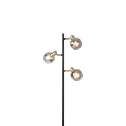 Staande Lampen-QAZQA vloerlampen vidro goudkleurig e14
