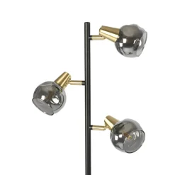 Staande Lampen-QAZQA vloerlampen vidro goudkleurig e14