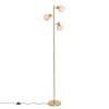QAZQA vloerlampen vidro roze e14