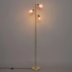QAZQA vloerlampen vidro roze e14