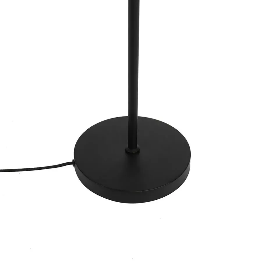 QAZQA vloerlampen vidro zwart e14