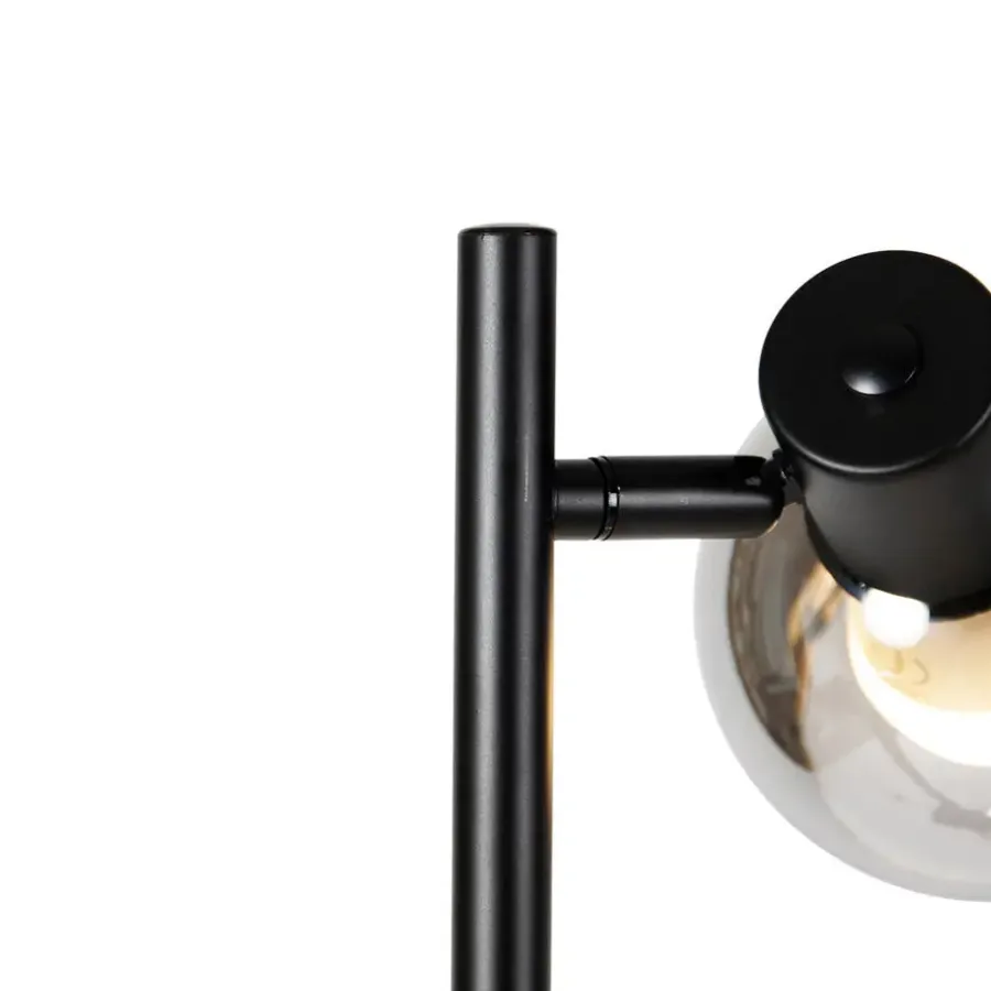 QAZQA vloerlampen vidro zwart e14