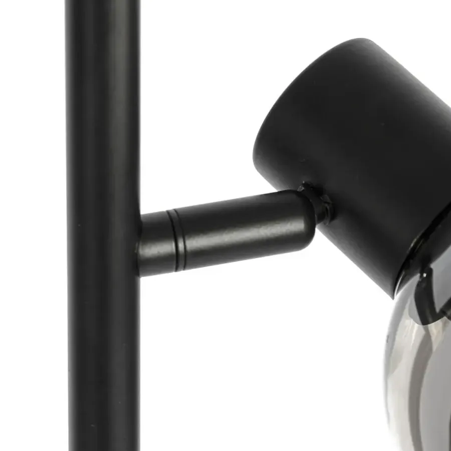 QAZQA vloerlampen vidro zwart e14