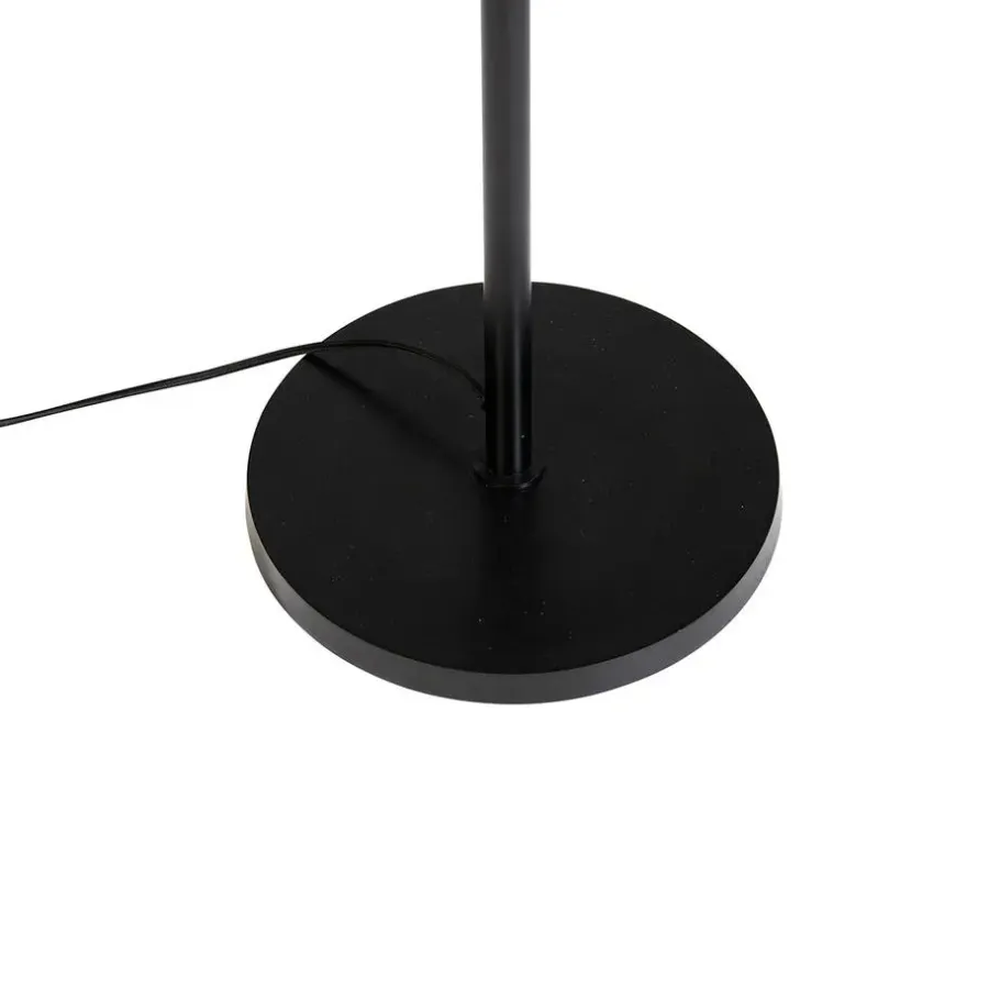 QAZQA vloerlampen wesley goudkleurig e27