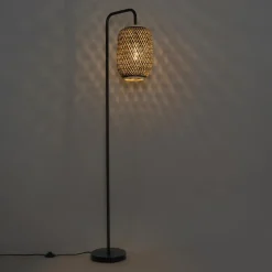 QAZQA vloerlampen yvonne zwart e27